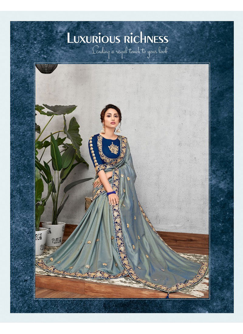 Norita Exclusive Designer Party Wear Traditional Wear Heavy Embroidery Work Silk Saree Collection